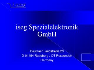 iseg Spezialelektronik GmbH