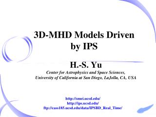 3D-MHD Models Driven by IPS