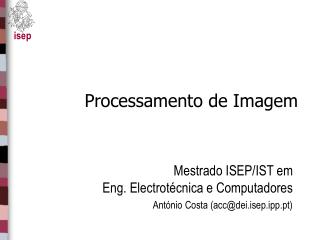 Processamento de Imagem