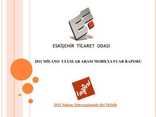 2011 MİLANO ULUSLAR ARASI MOBİLYA FUAR RAPORU