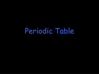 Periodic Table