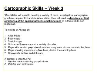 Cartographic Skills – Week 3