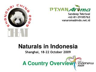 Naturals in Indonesia