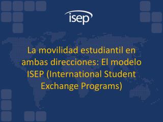 Visión general de isep