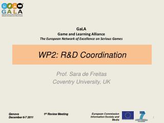 WP2: R&amp;D Coordination