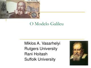 O Modelo Galileu