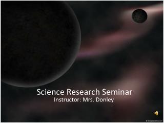 Science Research Seminar