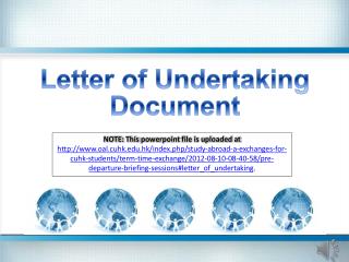 Letter of Undertaking Document