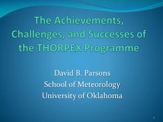 The Achievements, Challenges, and Successes of the THORPEX Programme