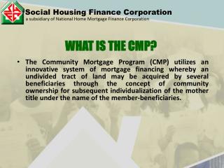 Social Housing Finance Corporation