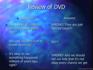Review of DVD