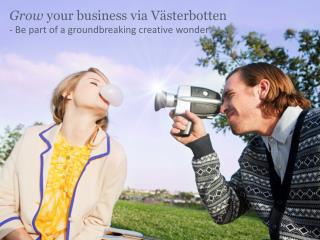 Grow your business via Västerbotten - Be part of a groundbreaking creative wonder