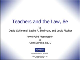 Teachers and the Law, 8e