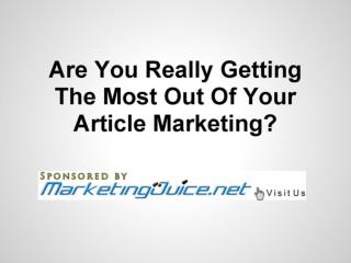 Article To Video Service - Get More Website Traffic (Marketi
