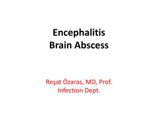 Encephalitis Brain Abscess