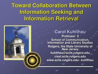 Toward Collaboration Between Information Seeking and Information Retrieval