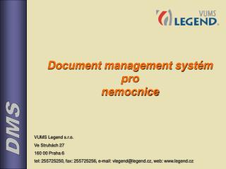 Document management systém pro nemocnice