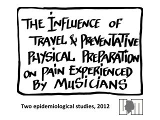 Two epidemiological studies, 2012