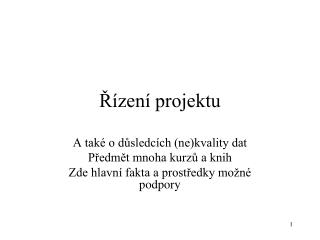 Řízení projektu