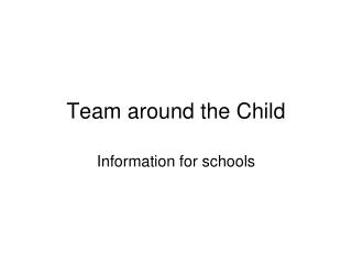 Team around the Child