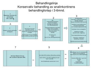 Behandlingslinje Konservativ behandling av analinkontinens behandlingforløp i 3-6mnd.