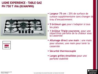 Les caractéristiques de la présente fiche produit sont données à titre indicatif