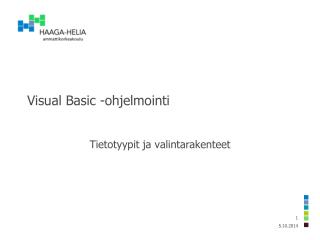 Visual Basic -ohjelmointi
