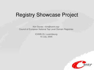Registry Showcase Project
