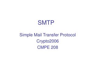 SMTP