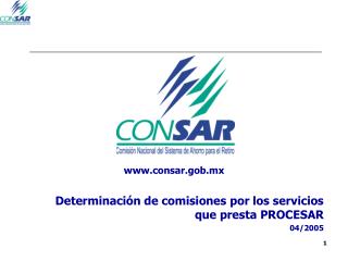 Determinación de comisiones por los servicios que presta PROCESAR 04/2005