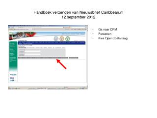 Handboek verzenden van Nieuwsbrief Caribbean.nl 12 september 2012