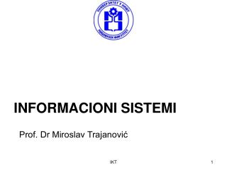 INFORMACIONI SISTEMI