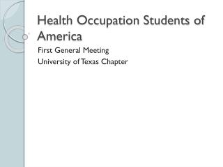 Health Occupation Students of America