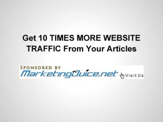 Article Marketing Tips - Article Marketing Strategy To Incre