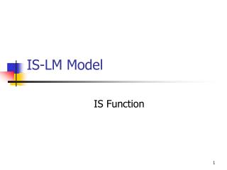 IS-LM Model