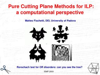 Pure Cutting Plane Methods for ILP: a computational perspective