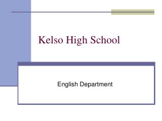 Kelso High School