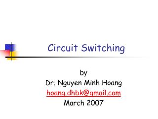 Circuit Switching