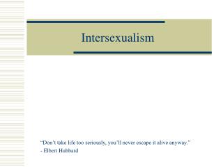 Intersexualism