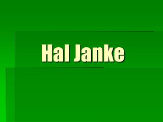Hal Janke