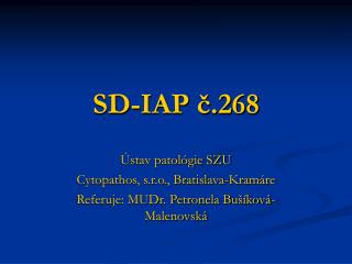 SD-IAP č.268