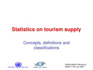 Statistics on tourism supply