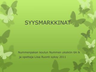 SYYSMARKKINAT