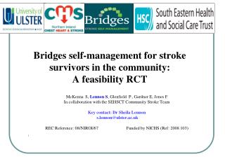Bridges self-management for stroke survivors in the community: A feasibility RCT