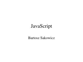 JavaScript