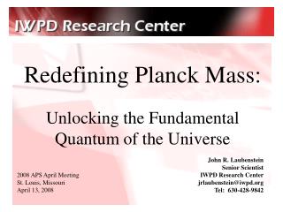 Redefining Planck Mass: Unlocking the Fundamental Quantum of the Universe