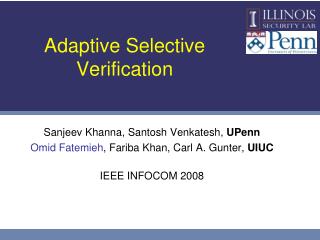 Adaptive Selective Verification