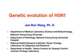 Genetic evolution of H5N1