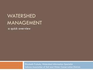 Watershed Management