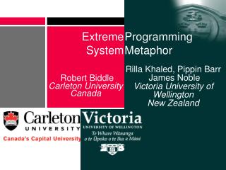 Robert Biddle Carleton University Canada